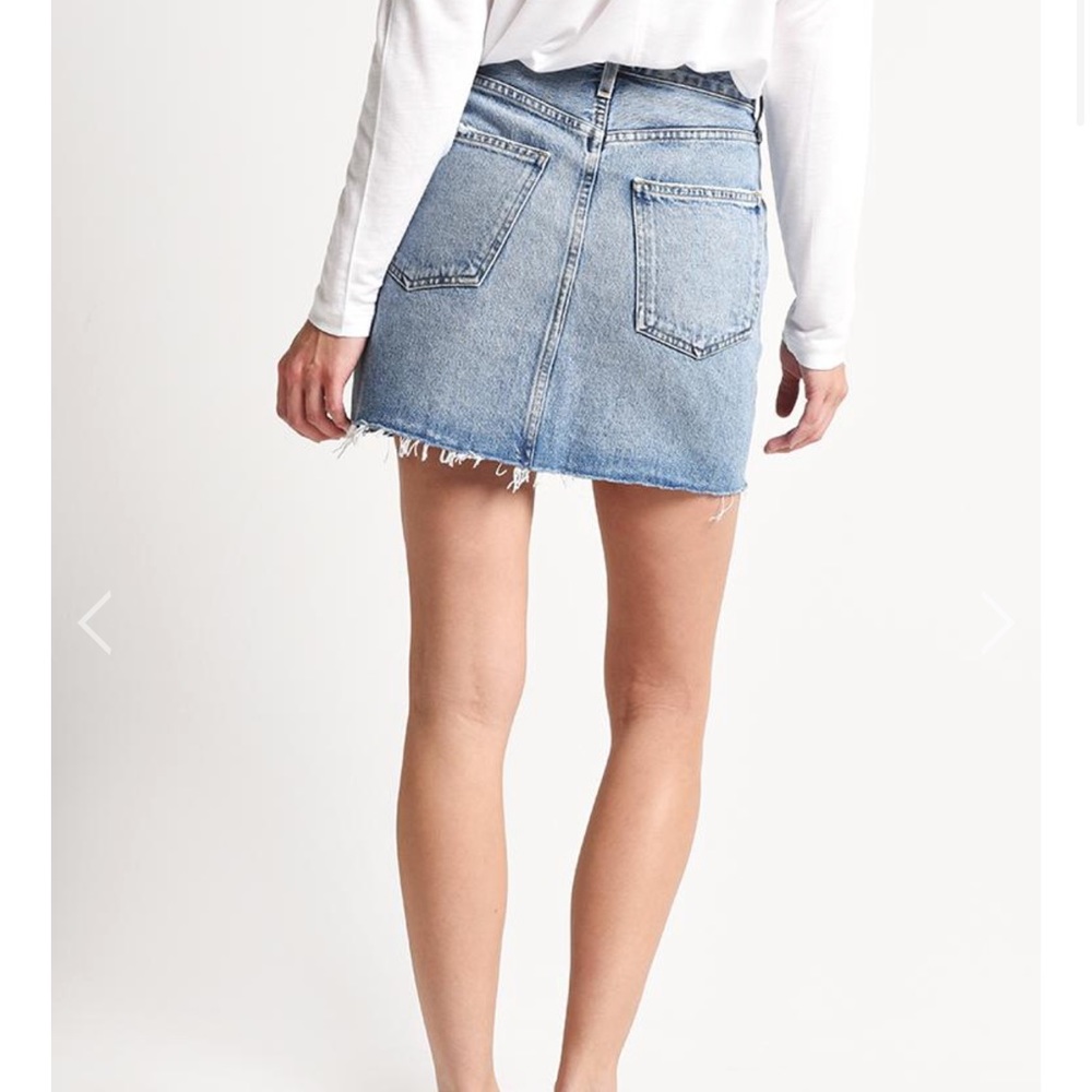 SOLD ❌AGOLDE Palmer High Waist Mini Skirt 🇺🇸🎇💙 NWT - Picture 4 of 10